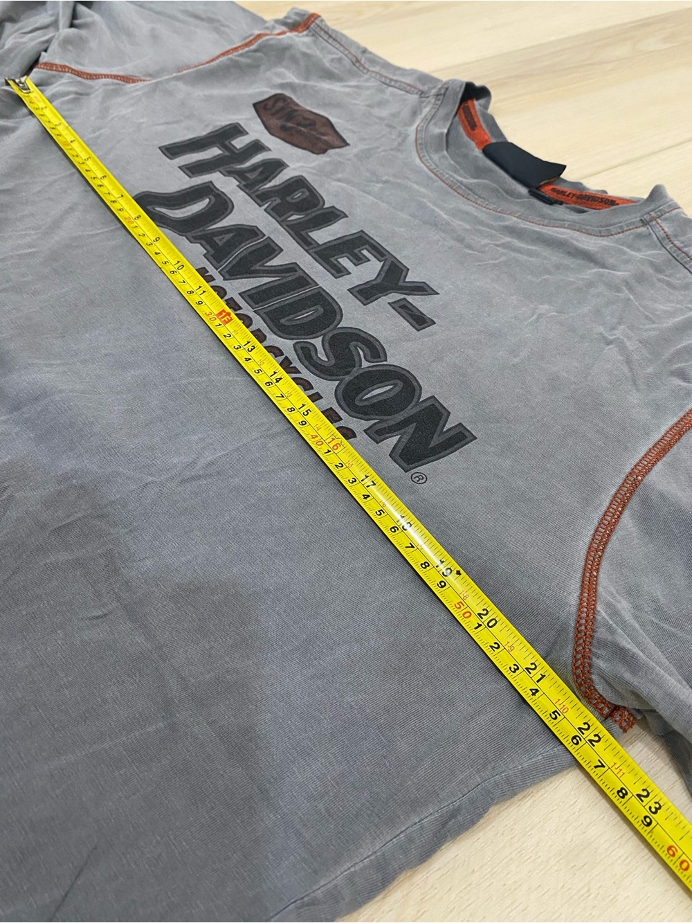 Harley Davidson EST. 1903 Men's Long Sleeve Size Large Gray Faded Style - Picture 10 of 10